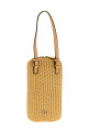 Raffia smartphone holder Beige