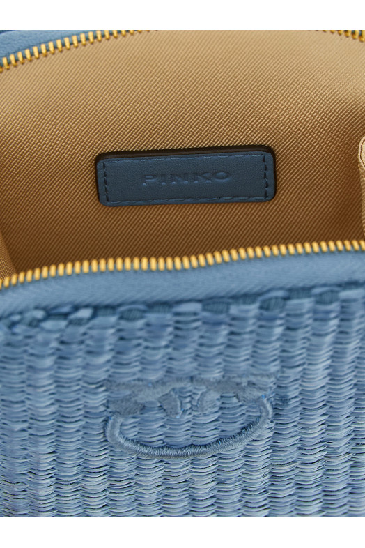 Raffia smartphone holder BLUE