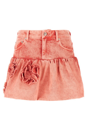 Denim jeans skirt Pink