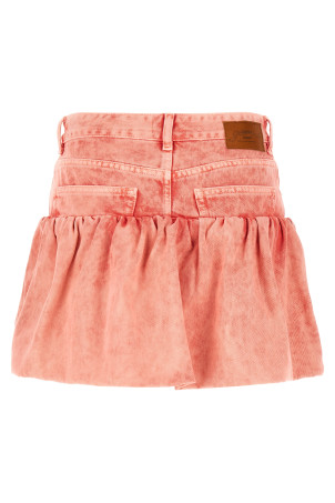 Denim jeans skirt Pink