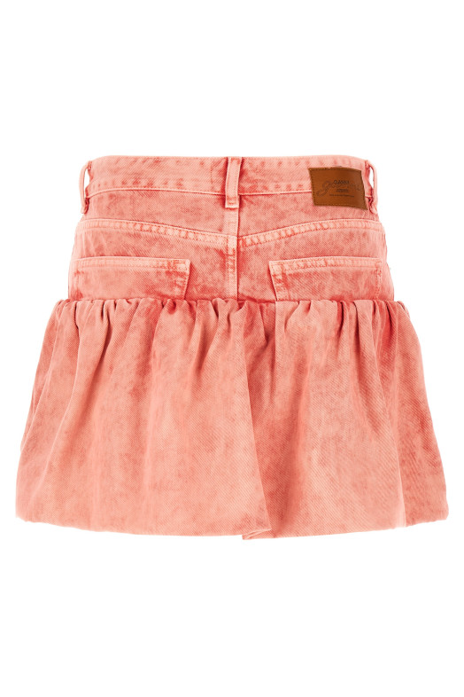 Denim jeans skirt Pink