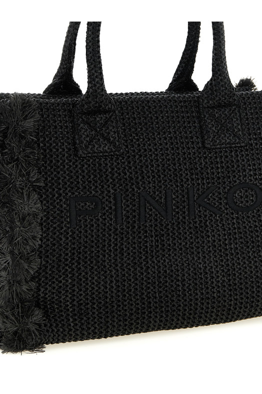 'Beach' large shopping bag Black