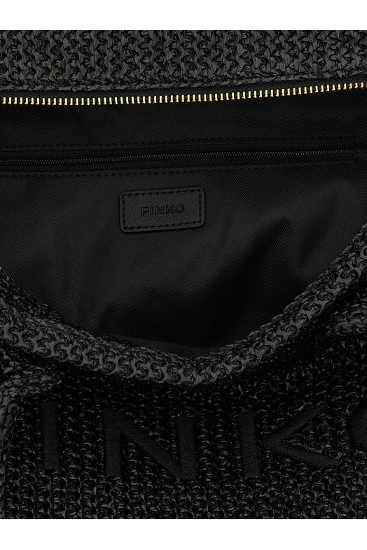 'Beach' large shopping bag Black