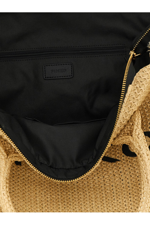 'Beach' large shopping bag Beige