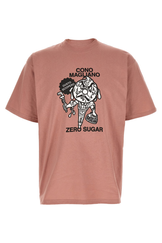 'Gusto Sciopero' T-shirt Pink