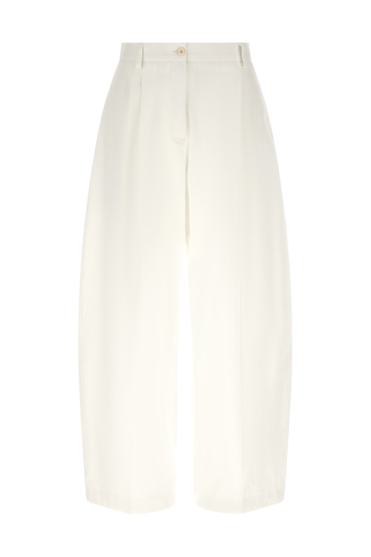 Cotton trousers White