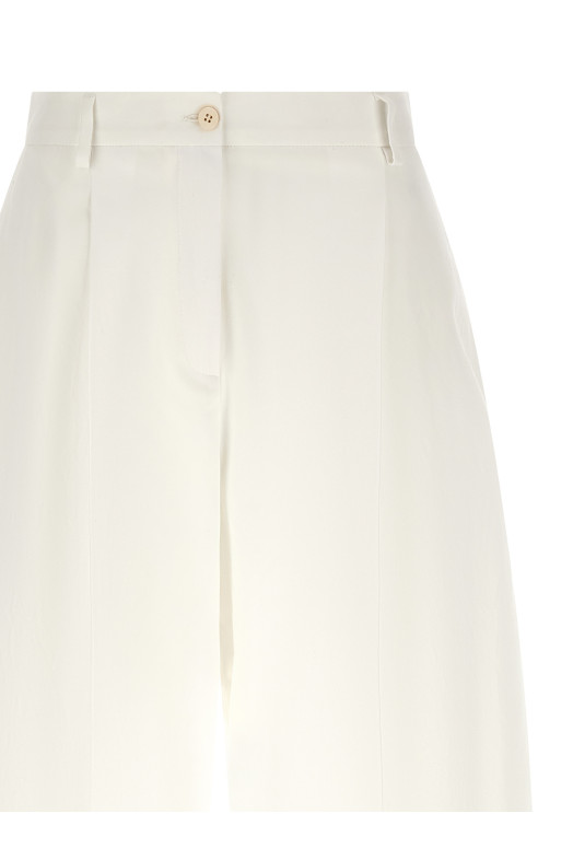 Cotton trousers White