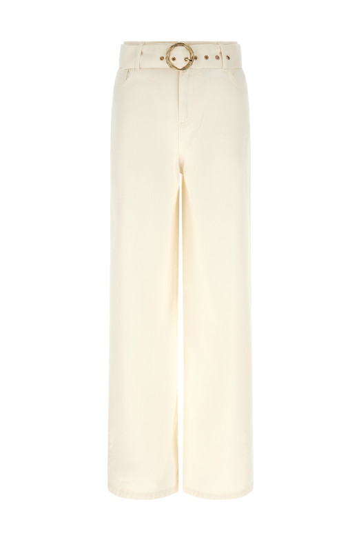 Wide leg jeans White