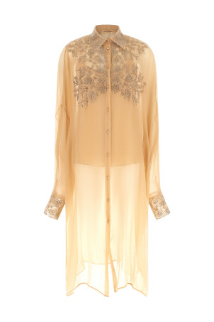 Embroidery dress orange