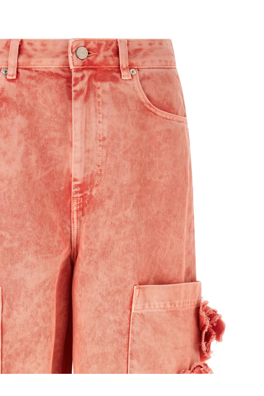 Cropped jeans Pink