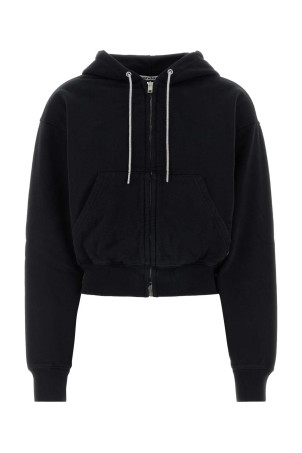 Black cotton oversize sweatshirt ALEXANDER WANG (1CC2262779)