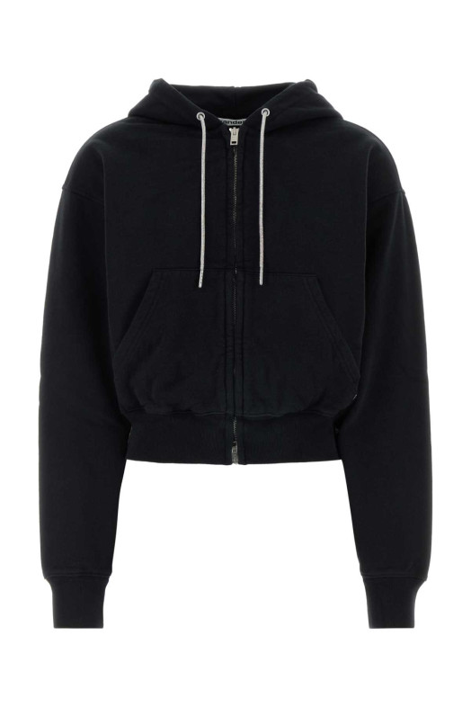 Black cotton oversize sweatshirt ALEXANDER WANG (1CC2262779)