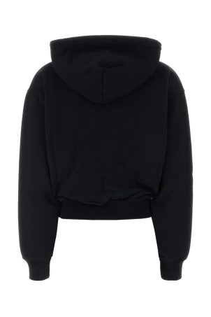 Black cotton oversize sweatshirt ALEXANDER WANG (1CC2262779)