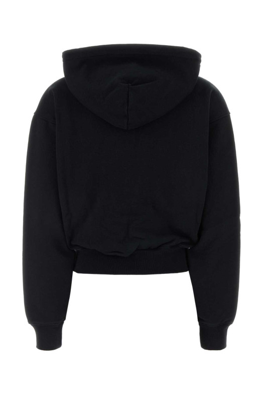Black cotton oversize sweatshirt ALEXANDER WANG (1CC2262779)