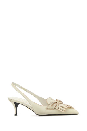 Ivory leather pumps PRADA (1I452OF055V69)