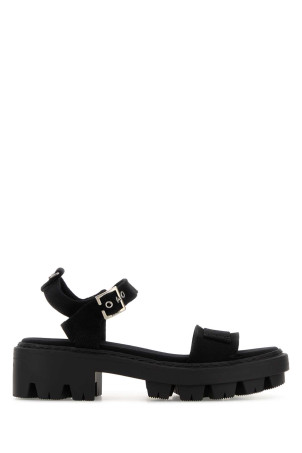 Black canvas sandals Black PRADA (1X466OF055010)