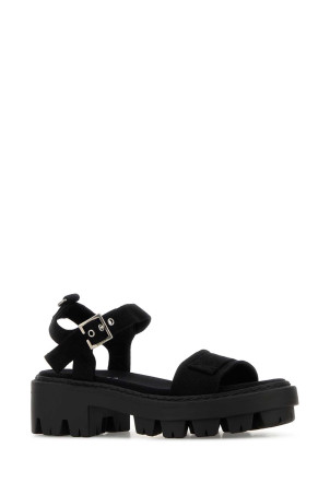 Black canvas sandals Black PRADA (1X466OF055010)