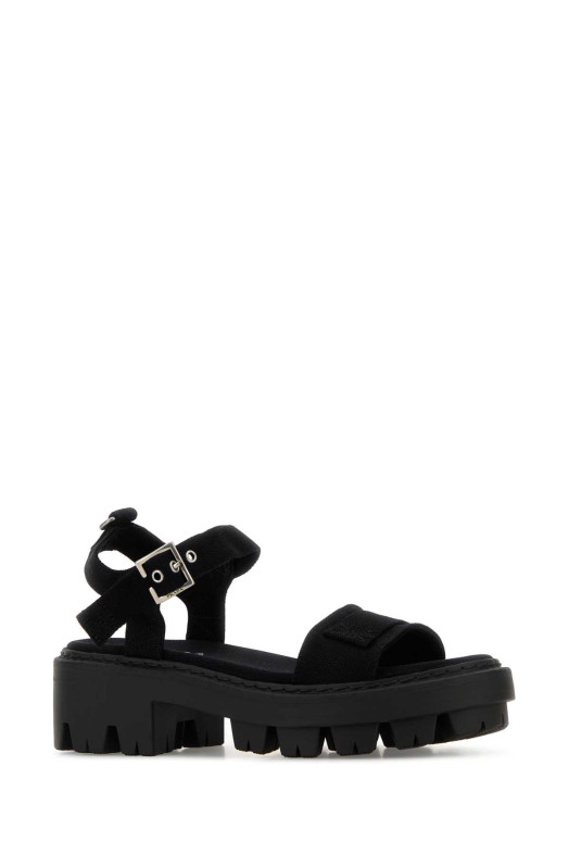 Black canvas sandals Black PRADA (1X466OF055010)