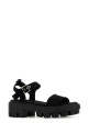 Black canvas sandals Black PRADA (1X466OF055010)