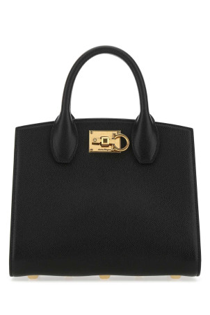 Black leather The Studio handbag SALVATORE FERRAGAMO (211424750036)