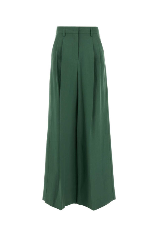 Green jersey wide-leg Veliero pant Blue WEEKEND (2615131092600)