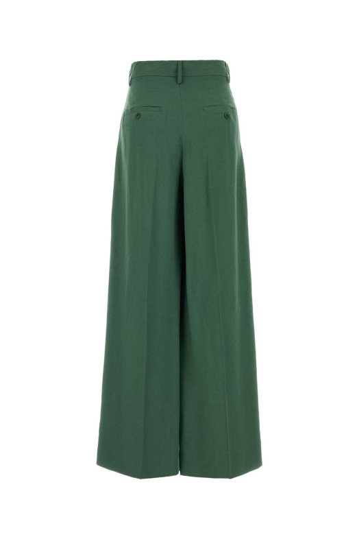 Green jersey wide-leg Veliero pant Blue WEEKEND (2615131092600)