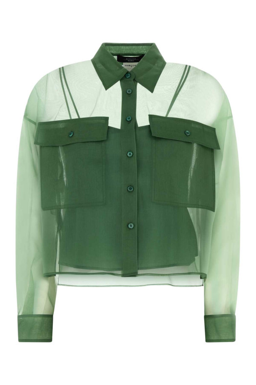 Grass green organdy Colomba shirt WEEKEND (2615261012600)