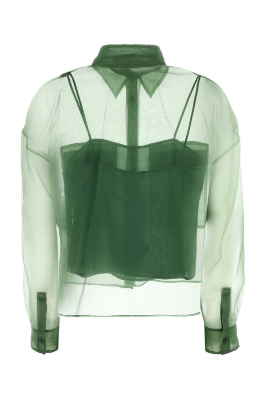 Grass green organdy Colomba shirt WEEKEND (2615261012600)