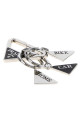 Silver metal keyring Black PRADA (2PS06566A)