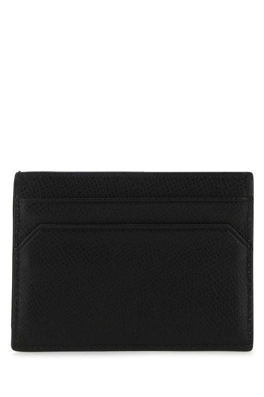 Black leather Thar card holder BALLY (58988218648)