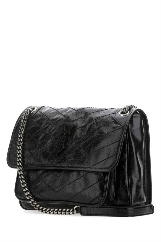 Black leather medium Niki shoulder bag Black SAINT LAURENT (6331580EN04)