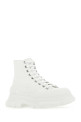 White canvas Tread Slick sneakers ALEXANDER MCQUEEN (697080W4MV2)