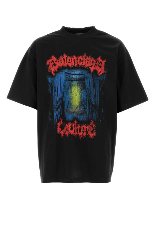 Medium Fit T-Shirt Black BALENCIAGA (764235TUVD5)