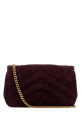 Aubergine suede small LouLou shoulder bag SAINT LAURENT (801437AAEY6)