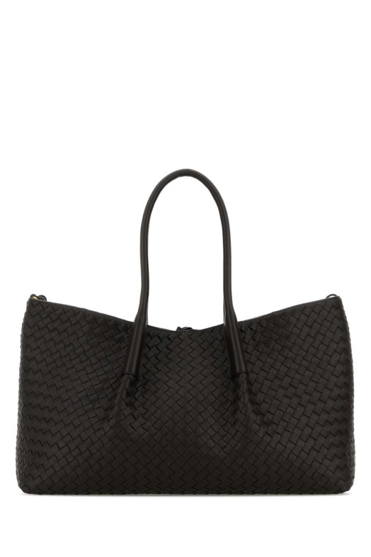 Black leather Pinacoteca shopping bag BOTTEGA VENETA (817166V5AG1)