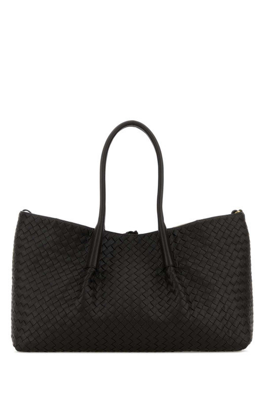Black leather Pinacoteca shopping bag BOTTEGA VENETA (817166V5AG1)