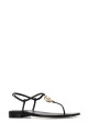 Black leather thong sandals Black GUCCI (853759A3N00)