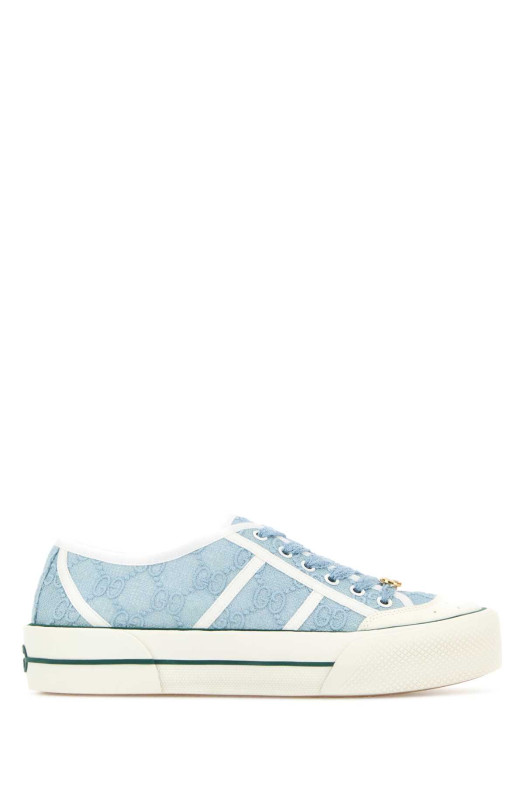 Light blue lace sneakers GUCCI (854439FAFZ4)