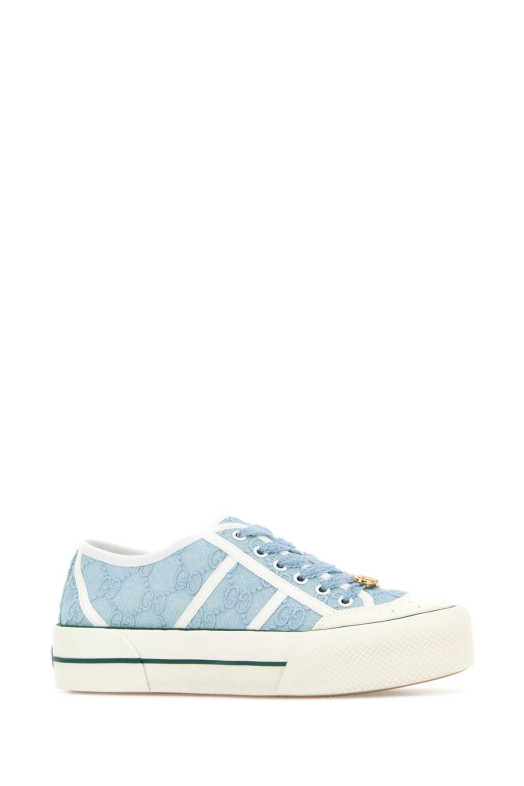 Light blue lace sneakers GUCCI (854439FAFZ4)