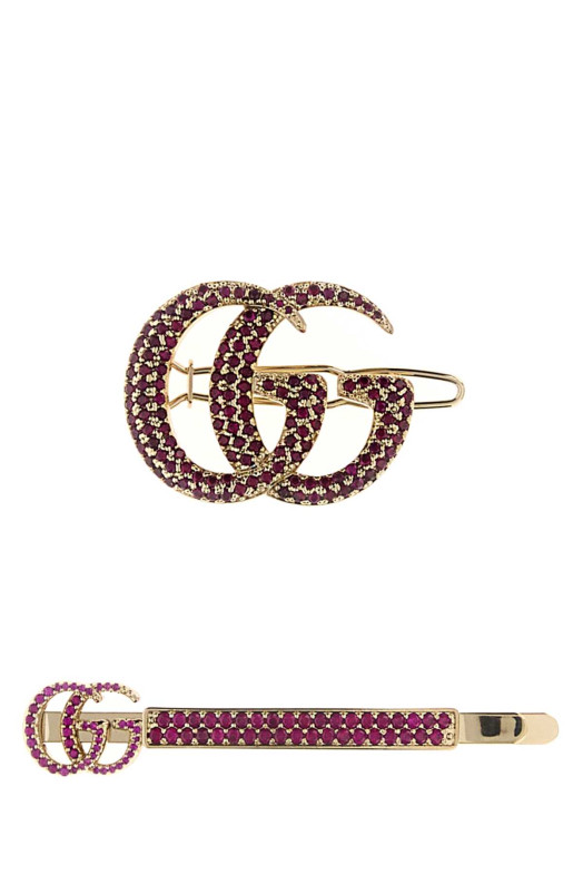 Platinum metal hair clips set GUCCI (8584093HBH3)