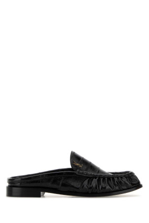 Black leather Le Loafers slippers Black SAINT LAURENT (8613360WXAF)