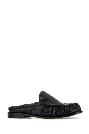 Black leather Le Loafers slippers Black SAINT LAURENT (8613360WXAF)