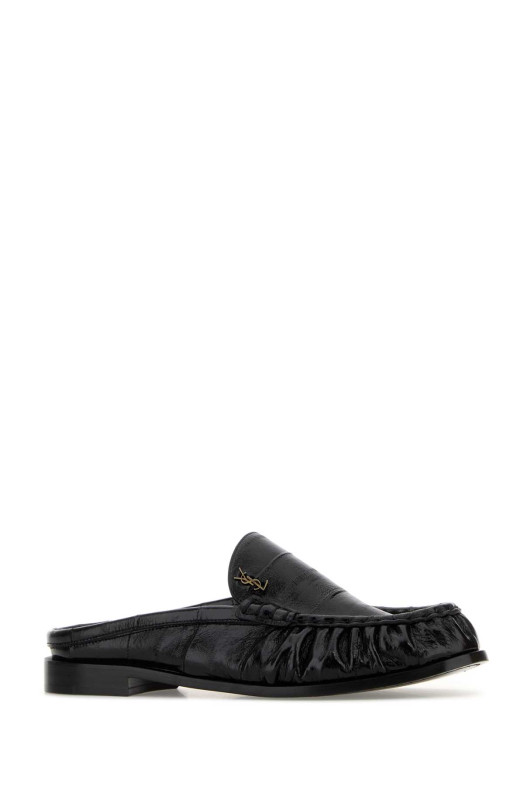 Black leather Le Loafers slippers Black SAINT LAURENT (8613360WXAF)
