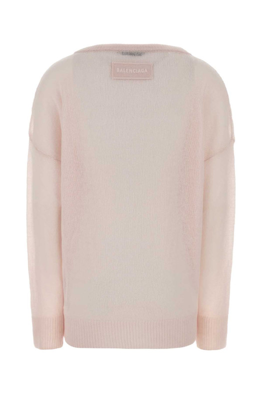 Pastel pink cashmere oversize sweater BALENCIAGA (870687T4152)