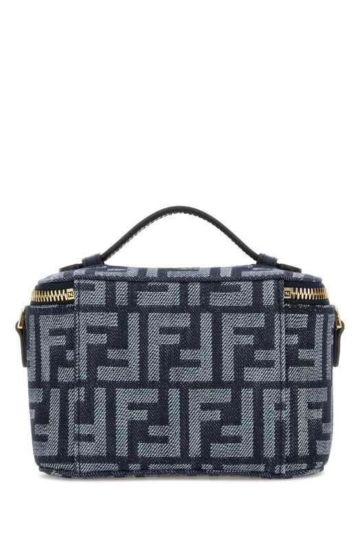 Embroidered denim Fendi Vanity handbag FENDI (8BS108AWVA)