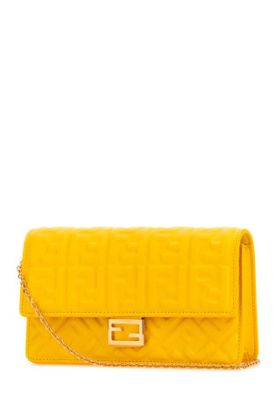 Yellow nappa leather Baguette wallet FENDI (8M0498AAJD)