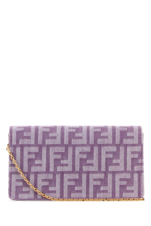 Embroidered denim wallet FENDI (8M0498AUT4)