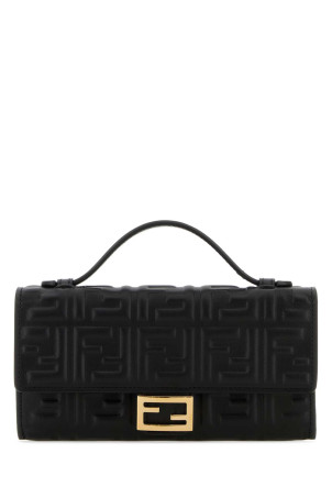 Black leather Baguette wallet Black FENDI (8M0565AAJD)