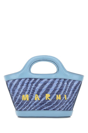 Двоколірна міні-сумочка з рафії Tropicalia від MARNI (BMMP0067U2P9841)