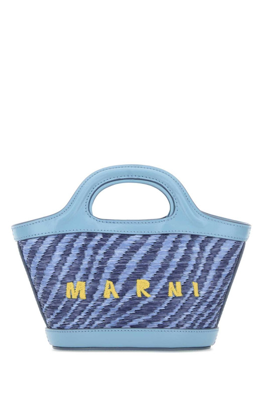 Two-tone rafia mini Tropicalia handbag MARNI (BMMP0067U2P9841)